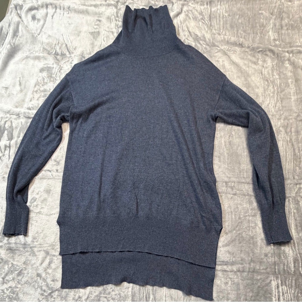 Joan Vass Cashmere Blend Turtleneck Sweater Size‎ Large